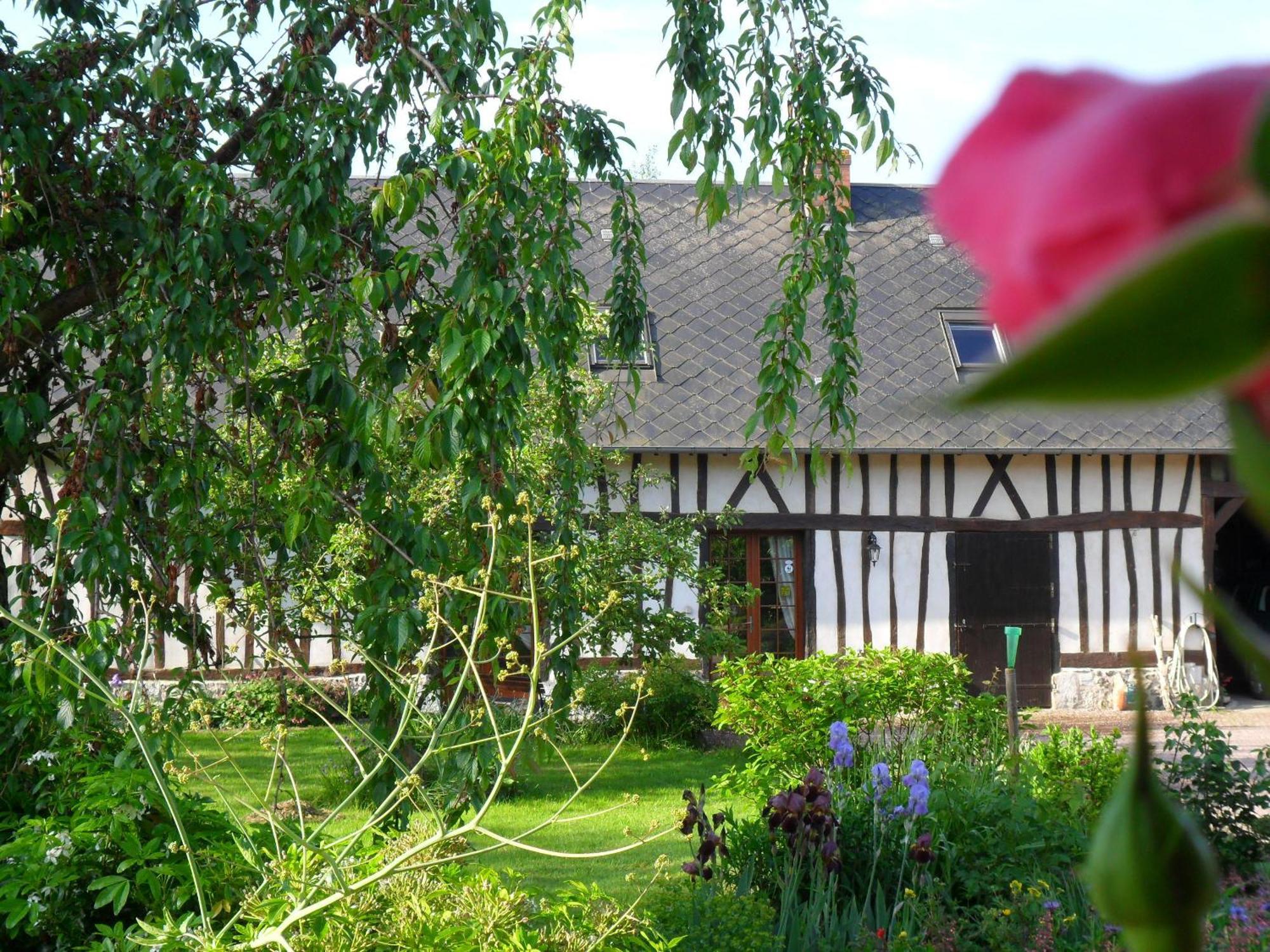 La Roulotte Du Verger Barneville-sur-Seine Exterior foto